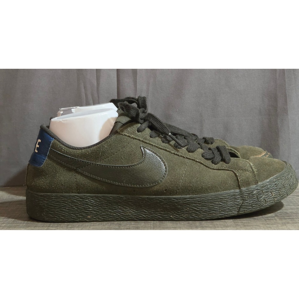 Nike Zoom Blazer SB Low Top Shoes Mens Size 11.5 Olive Green